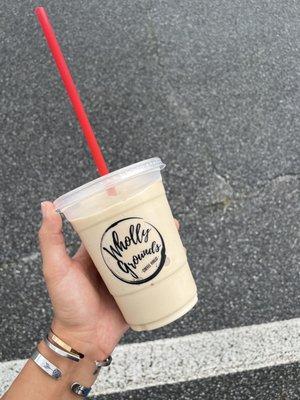 Frozen White Chocolate Latte  (made with Oat Milk, no whipped cream)