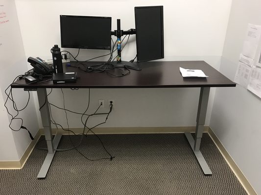 Height adjustable desks. Standard, L-Shape or U-Shape