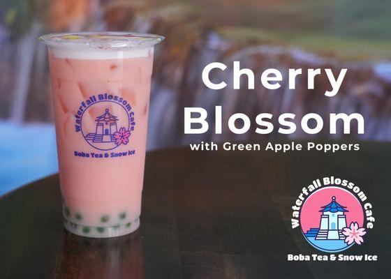 Cherry Blossom with Green Apple Poppers