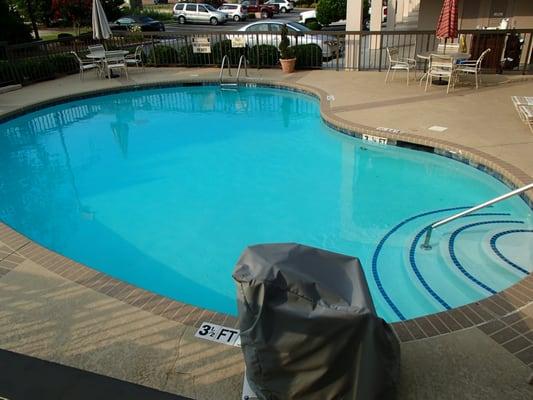 Outdoor pool area