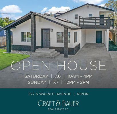 Open House 527 S Walnut Ave Ripon CA