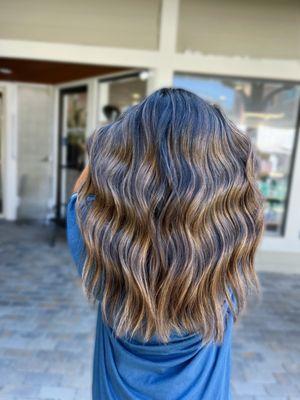 Cool bronze balayage