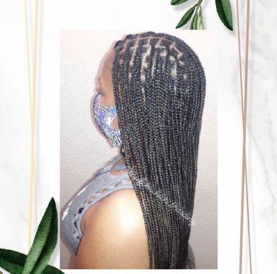 Knotless box braids