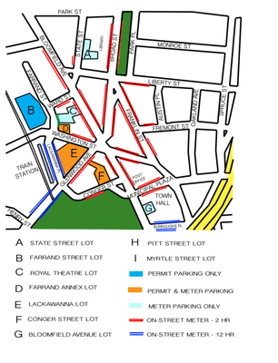 ESATM Bloomfield Parking Map