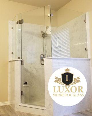 Frameless shower