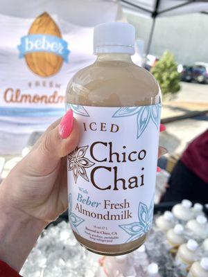 $6 for Iced 16 oz Chico Chai with Beber Fresh Almond Milk~ Spicy, shake it up, flavor not bad and the ginger helped my headache I had!