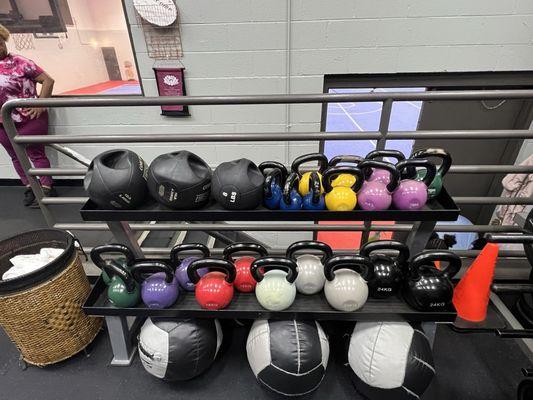 Lots of weights to choose from