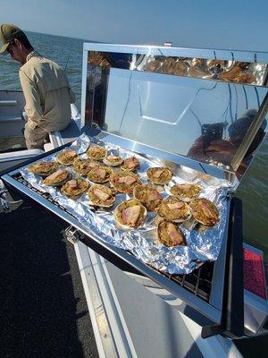 We have a grill on the boat!