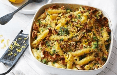 Baked vegetarian penne!