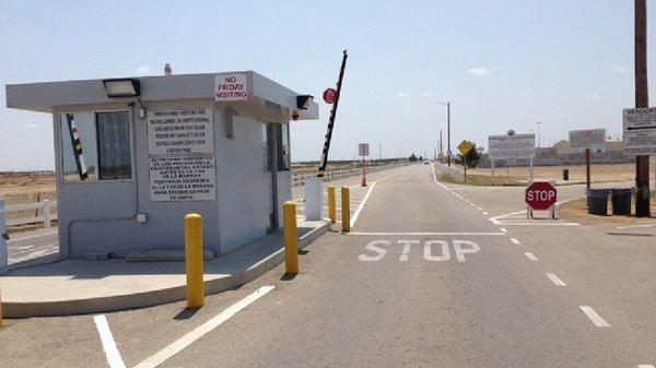 Gate to facility