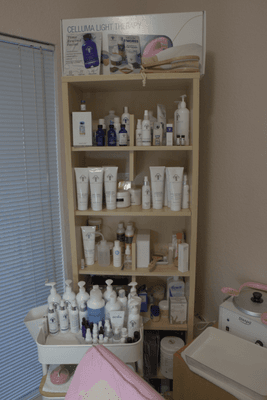 A neatly arranged display of premium Circadia skincare products