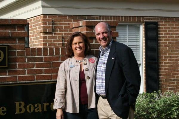 Debbie Kirkland and Congressman Steve Southerland at Tallahassee Board of Realtors Office