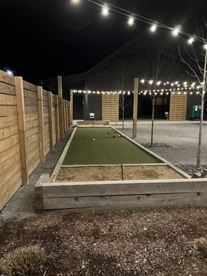 Outdoor area includes what I think is bocce ball? This outdoor space will likely be a great hangout in the summertime!