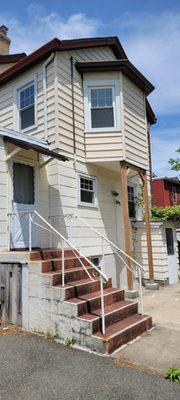 Before Picture of the back of a home in Bloomfield Nj