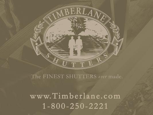 Timberlane Shutters are the finest exterior shutters ever made.