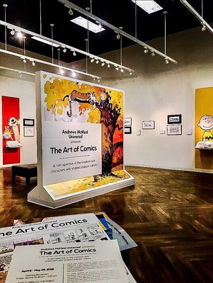 "The Art of the Comics" highlights Calvin&Hobbs, Peanuts, Ziggy, Doonsbury&more published here in KC! #ericnielsenkc #kansascity #HowWeDoKC