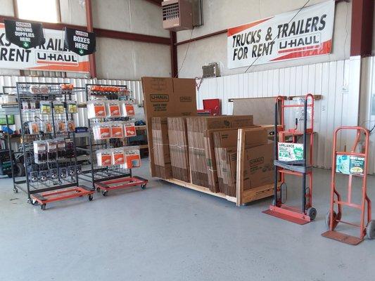 Moving supplies, locks, hand trucks, bubble wraps, many more