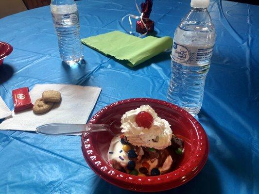 Ice cream Social at club house