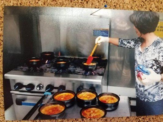 Preparing lunch for after the Service on Sunday