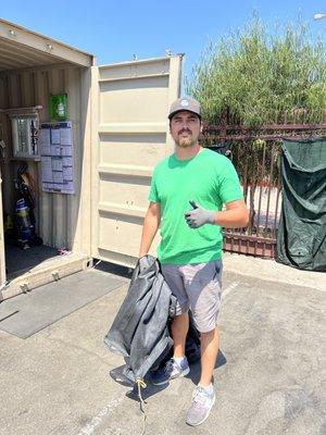 Thanks Anthony for being helpful taking recycling donations.