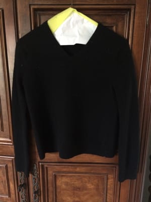 Ruined Merino Wool Sweater, shrunk to child size from a Men's Medium. Sleeves are 2-3 inches longer than the rest of it!