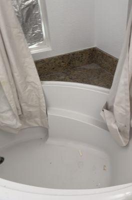 Spa tub before