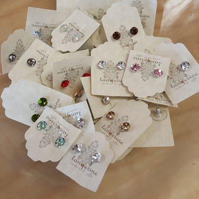 Crystal post earings $5.00!!!