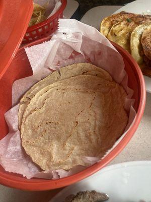 Tortillas recién hechas