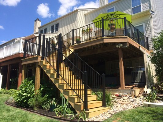 New deck, railing and steps