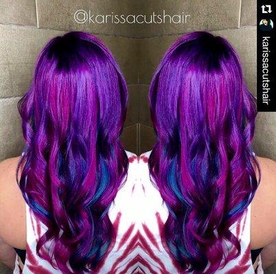 Purple/Pink Mermaid Hair