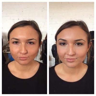 Before and after on a client.