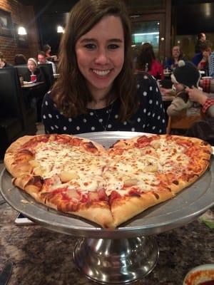 Heart shaped pizza lol :)