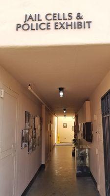 Hallway of the jail exhibit