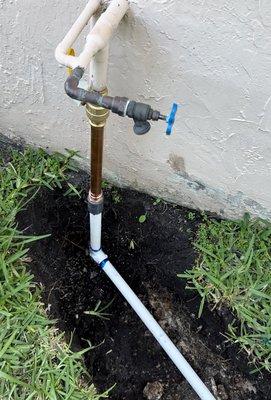 Domestic water pipes replacement