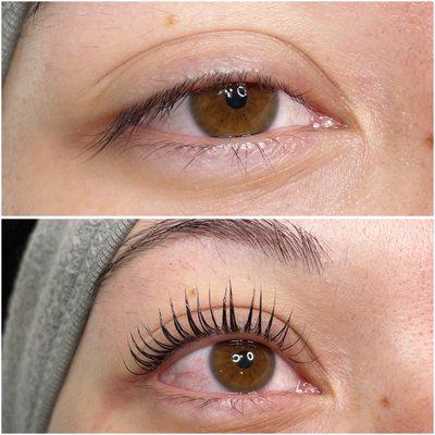 Keratin lash lift