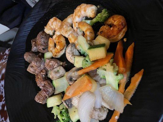 Hibachi steak and shrimp