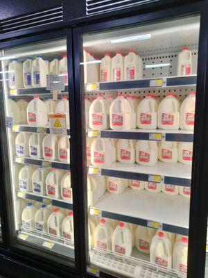 Cold dairy section!