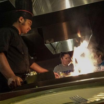 Our chef preparing a wonderful meal!