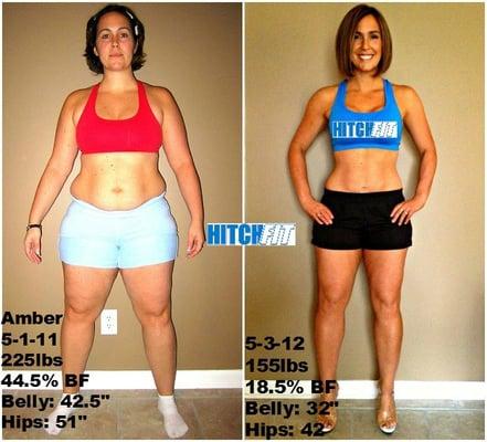 Amber shed 70 pounds with Hitch Fit