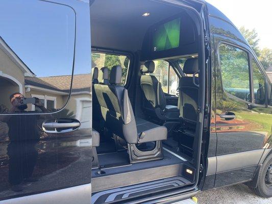 Interior of Mercedes-Benz Sprinter Van