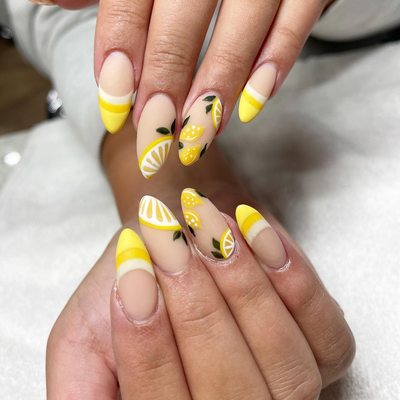 Limone nails by Mimi