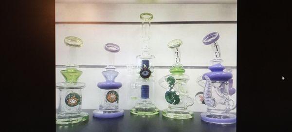 Beautiful assorted glass water pieces