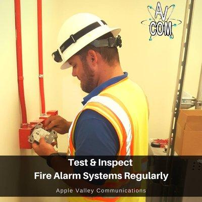 Apple Valley Communications will do a complete inspection of your fire alarm system and provide the certification you need.