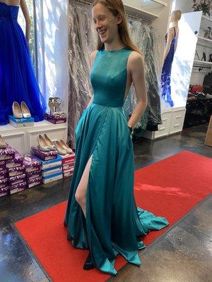 Turquoise Sherri Hill dress