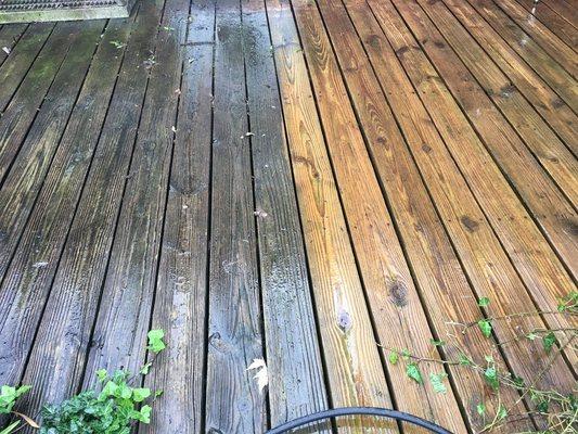 Clarendon Hills
   deck staining call during the cleaning process