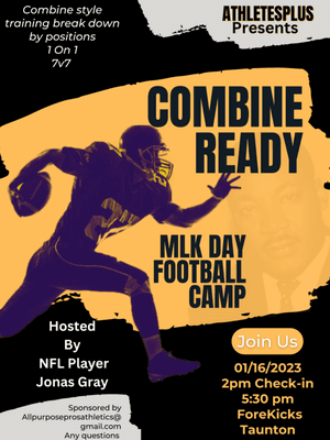 Flyer for football combine