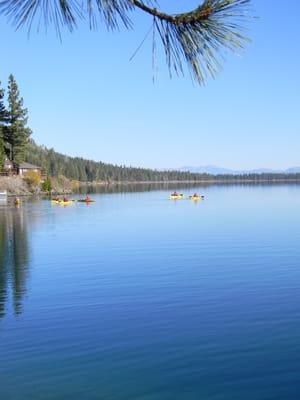 Morning kayak on Fallen Leaf Lake