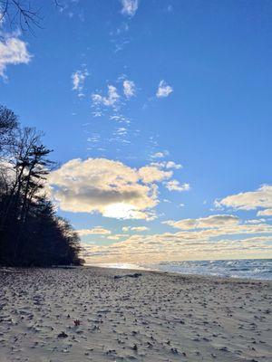 Beautiful beach by house