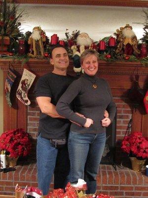 Wife and I at Christmas.