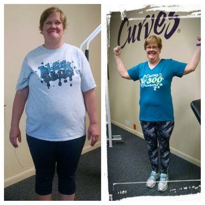 This is Allyson at 29 weeks she lost 46lbs! "Curves Complete members can expect to lose, on average,10 lbs. and 3 inches over 13 weeks."